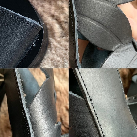 Ancient Greek Sandals Themes Gladiator Black Leather - Picture 10 of 15